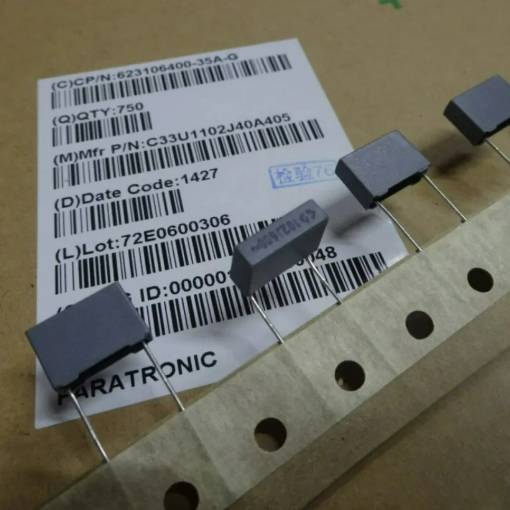 20pcs/lot Fara MKP 0.001uf 600vAC 1.0nf 1000pf 1n0 102 J brand new 10mm film capacitor C33U1102J40A405
20pcs/lot Fara MKP 0.001uf 600vAC 1.0nf 1000pf 1n0 102 J brand new 10mm film capacitor C33U1102J40A405