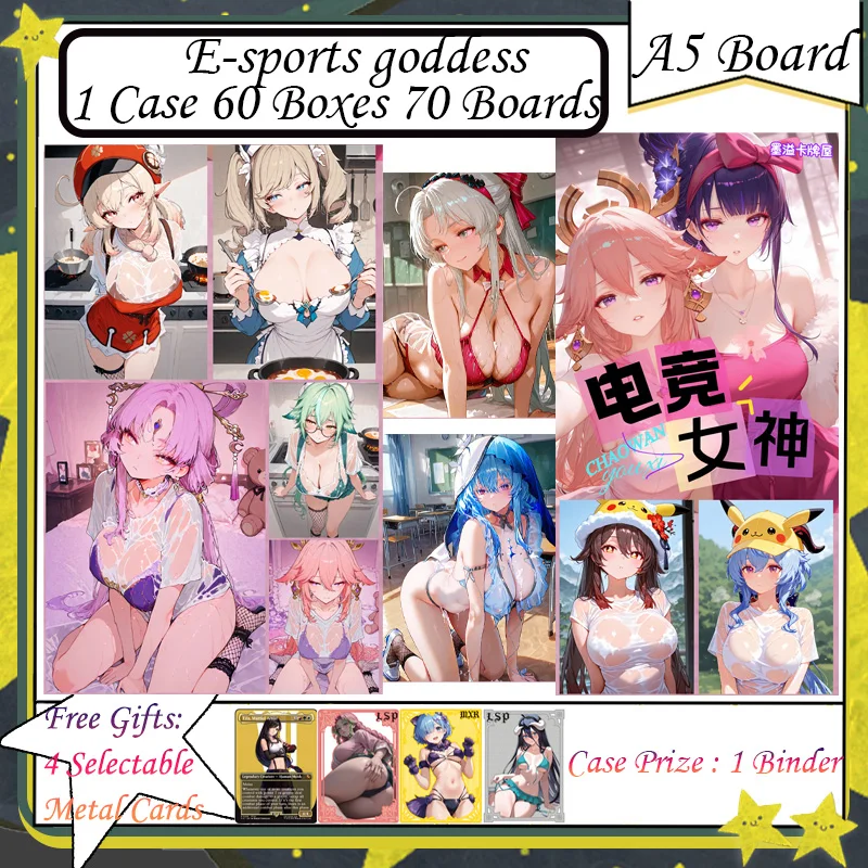 E-sports goddess A5 Board New Goddess Story Card Anime Goddess Albedo Nezuko Rem Swimsuit Bikini Waifu Booster Box Habbies Gifts
E-sports goddess A5 Board New Goddess Story Card Anime Goddess Albedo Nezuko Rem Swimsuit Bikini Waifu Booster Box Habbies Gifts