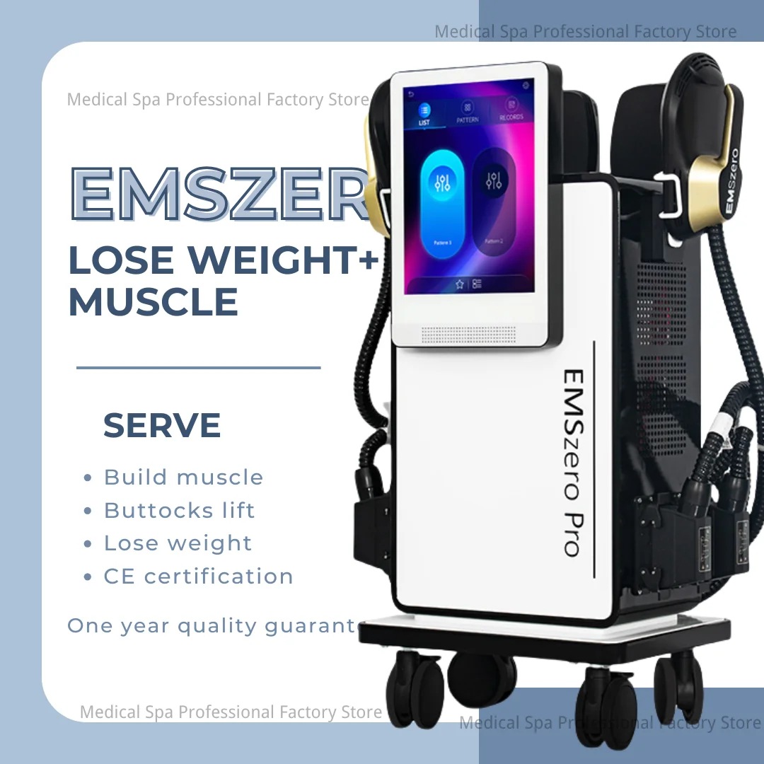 Emszero New Professional 5 Handles Hi-emt Stimulator Body Sculpting Machine 6500W 200HZ with Pelvic Floor Pad Abdomen
Emszero New Professional 5 Handles Hi-emt Stimulator Body Sculpting Machine 6500W 200HZ with Pelvic Floor Pad Abdomen