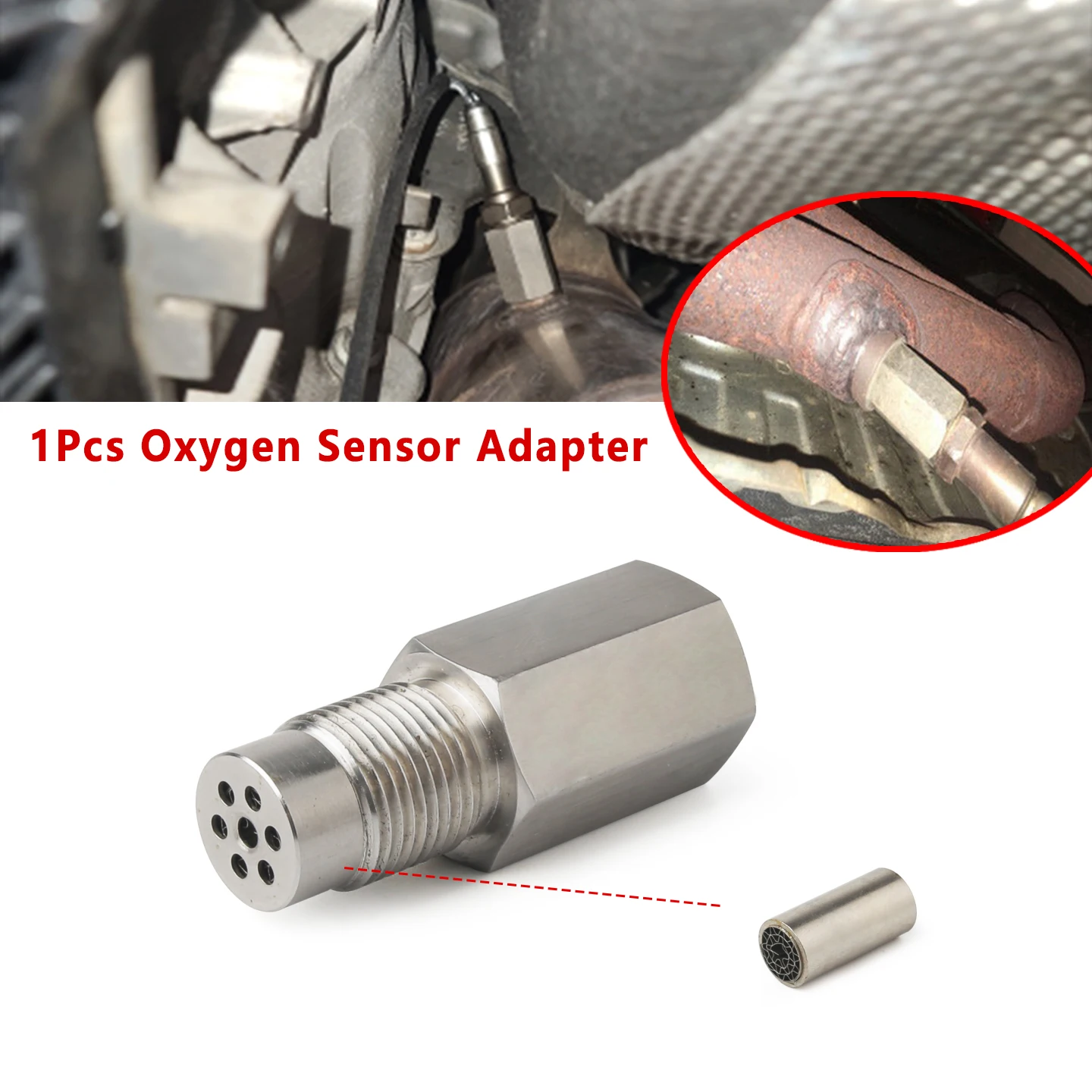 Oxygen Sensor Adapter Car Check Engine Light Fix Catalytic Mesh Oxygen O2 Sensor Spacer Adapter Mini Catalytic Converter
Oxygen Sensor Adapter Car Check Engine Light Fix Catalytic Mesh Oxygen O2 Sensor Spacer Adapter Mini Catalytic Converter