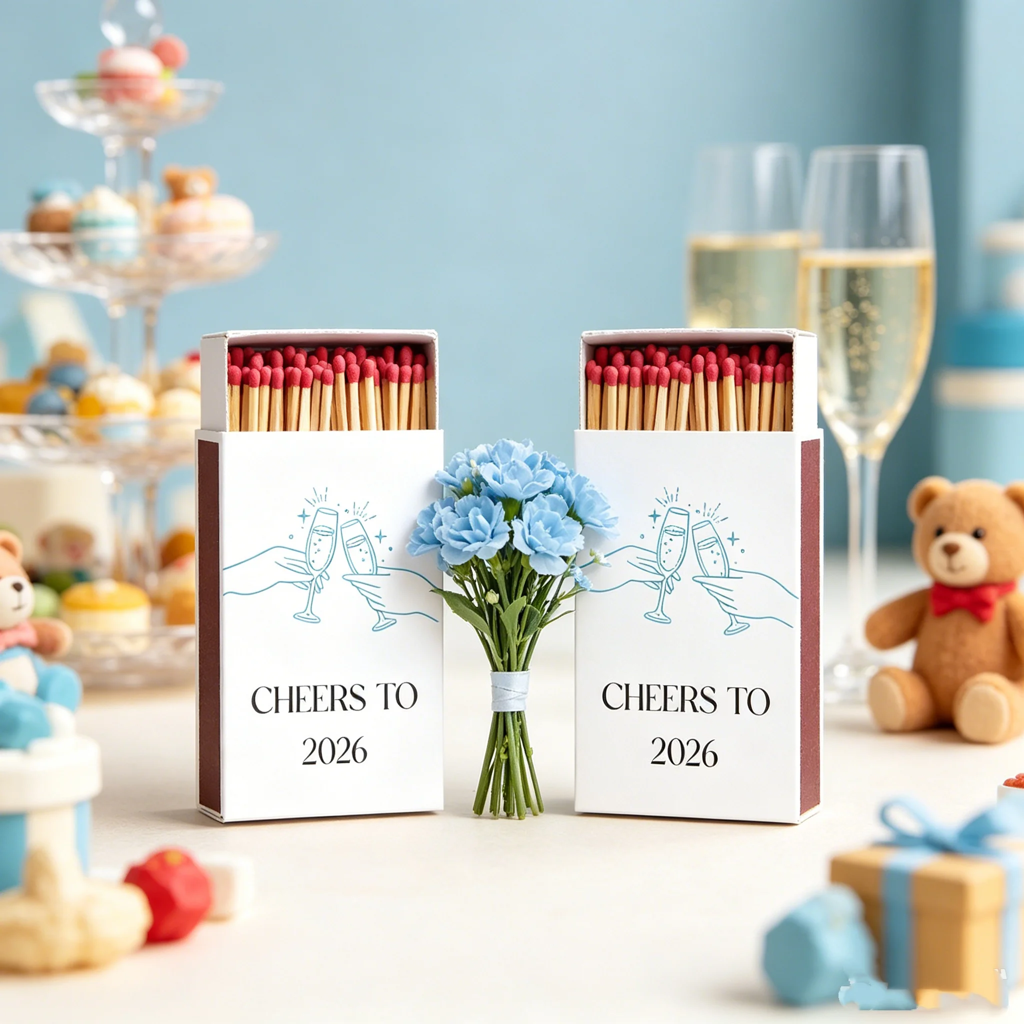 Cheers to 2026 Matchboxes New Year’s Eve Party Favors Champagne Glass Matchboxes NYE 2026 Decor Custom Matchboxes Celebration Fa
Cheers to 2026 Matchboxes New Year’s Eve Party Favors Champagne Glass Matchboxes NYE 2026 Decor Custom Matchboxes Celebration Fa
