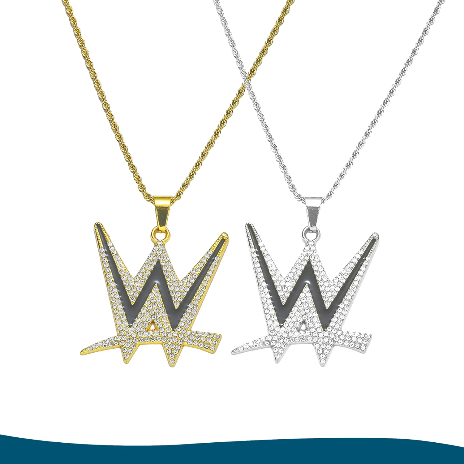 Hip Hop Pendant Necklace Fashionable Trendy Men's Letter W Necklace Long Sweater Chain Necklace
Hip Hop Pendant Necklace Fashionable Trendy Men's Letter W Necklace Long Sweater Chain Necklace