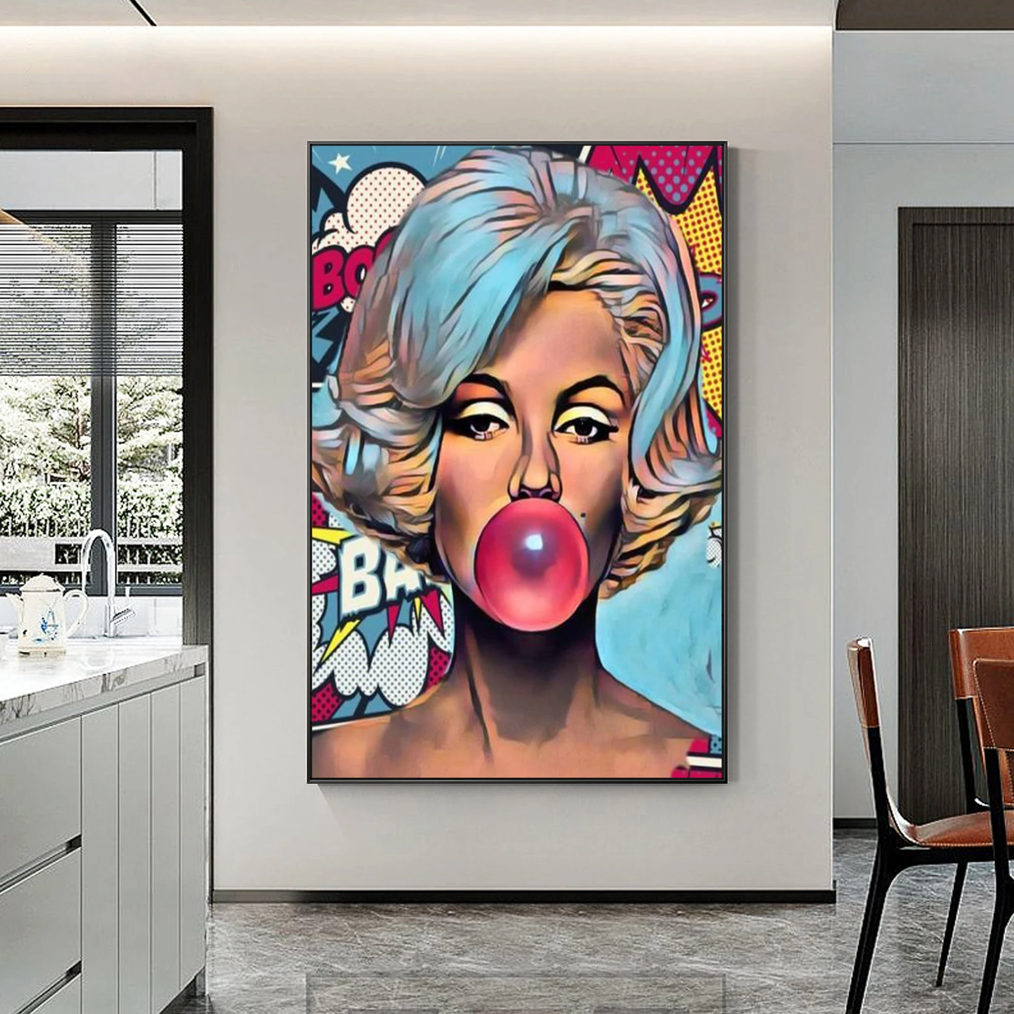 Modern Colorful Face Pop Art Painting On Canvas Acrylic Oil Portrait Painting Large Wall Art Hand-Painted Living Room Wall Decor
Modern Colorful Face Pop Art Painting On Canvas Acrylic Oil Portrait Painting Large Wall Art Hand-Painted Living Room Wall Decor