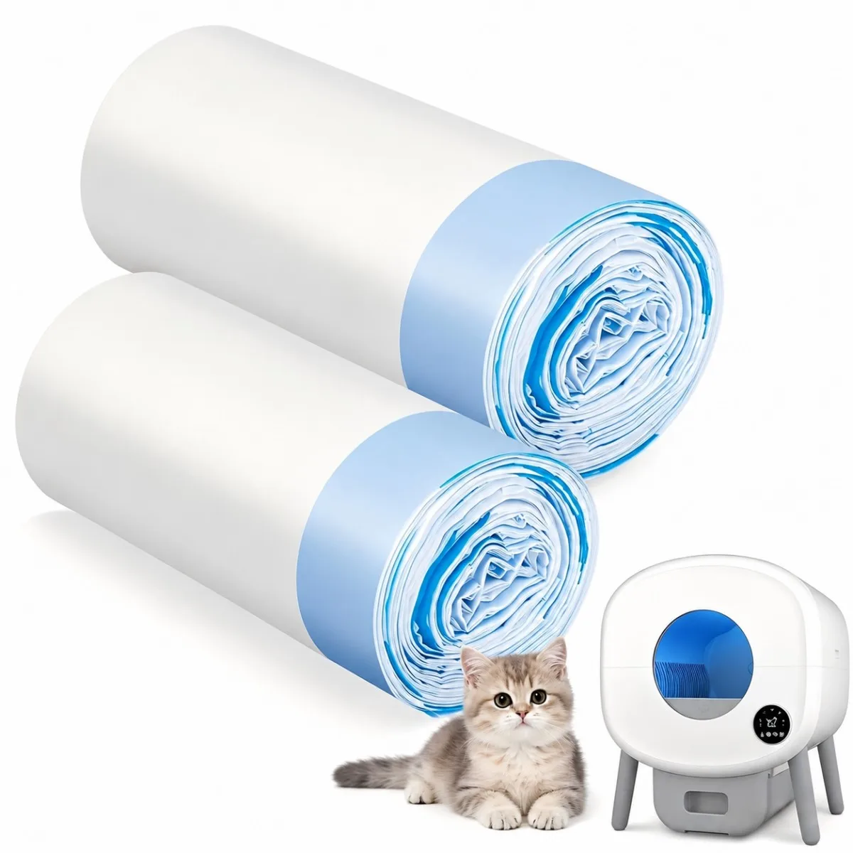 Cat Litter Bags Drawstring Litter Bags Litter Box Replacement Bags Heavy Duty Replacement Bags for M4 Self Cleaning Litter Box
Cat Litter Bags Drawstring Litter Bags Litter Box Replacement Bags Heavy Duty Replacement Bags for M4 Self Cleaning Litter Box