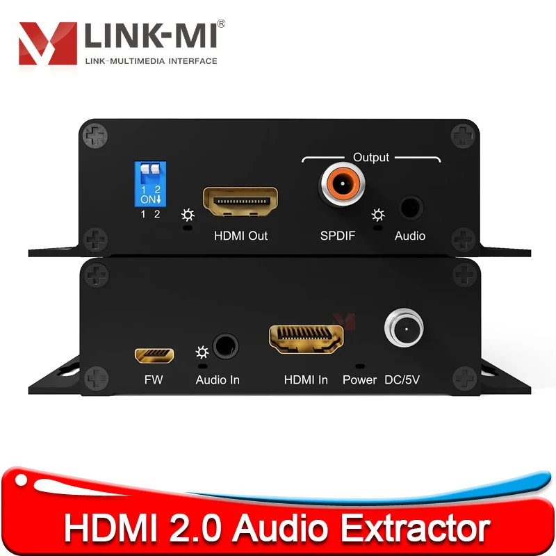 Вставка аудиоэкстрактора HDMI 4K60 Гц с экстрактом DIP-переключателя Цифровое аудио от аналогового стерео или 5,1-канальный аудиоконвертер
Вставка аудиоэкстрактора HDMI 4K60 Гц с экстрактом DIP-переключателя Цифровое аудио от аналогового стерео или 5,1-канальный аудиоконвертер