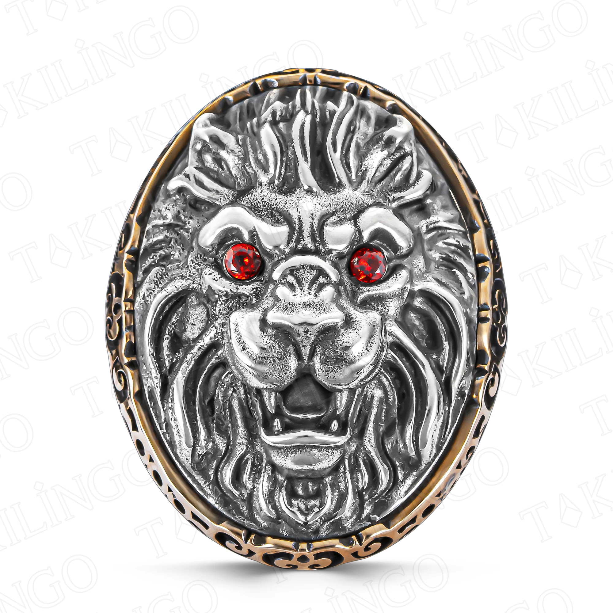 Huge Lion Head Ring for Men 925 Sterling Silver Zircon Ring Vintage Gothic Biker Big Design Roaring Lion Head Animal Rings Punk
Huge Lion Head Ring for Men 925 Sterling Silver Zircon Ring Vintage Gothic Biker Big Design Roaring Lion Head Animal Rings Punk