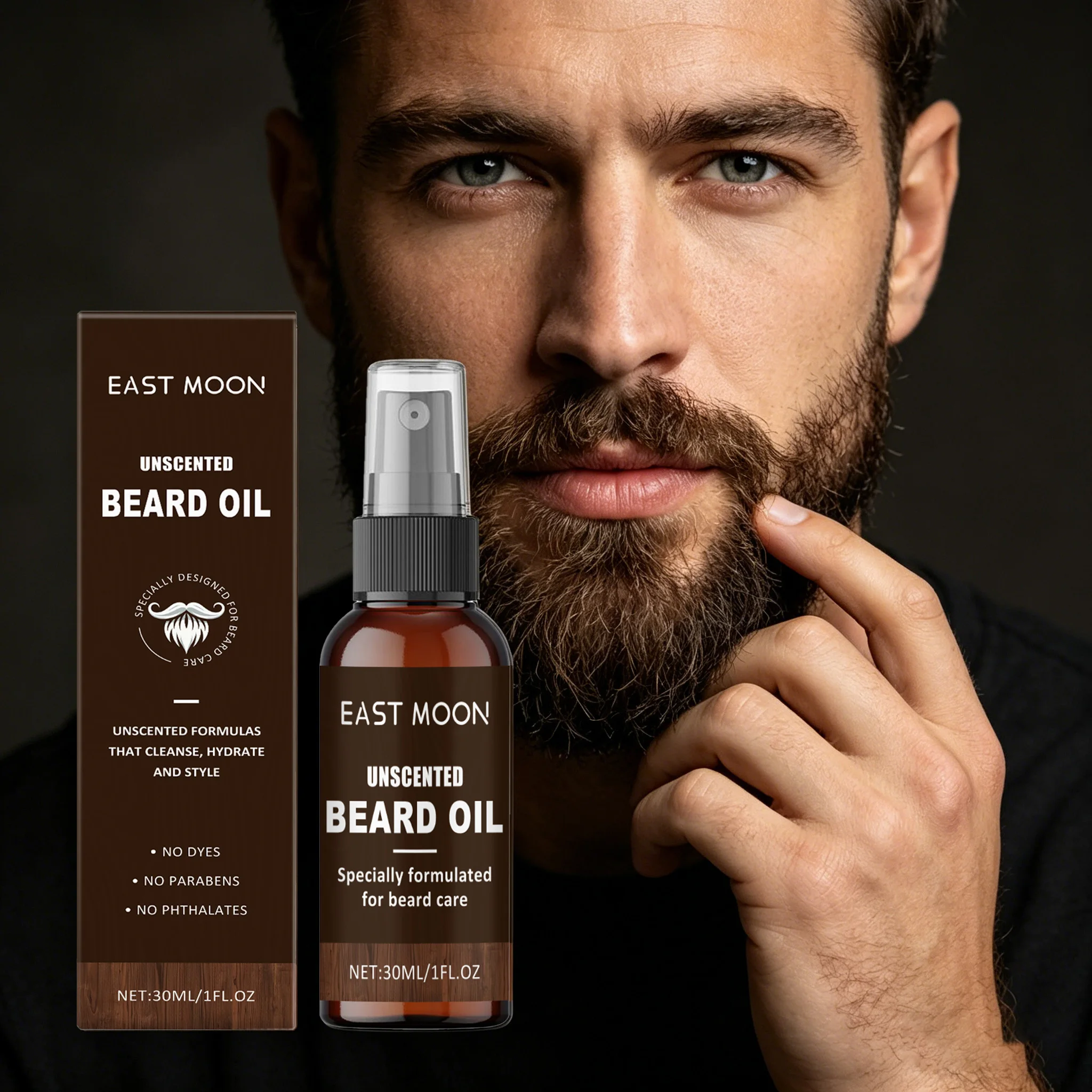 30ML Unscented Beard Care Oil Nourishing Moisturizing Enhance Smoothness Firming Pore Shrink Softening Beard Essence Oil
30ML Unscented Beard Care Oil Nourishing Moisturizing Enhance Smoothness Firming Pore Shrink Softening Beard Essence Oil