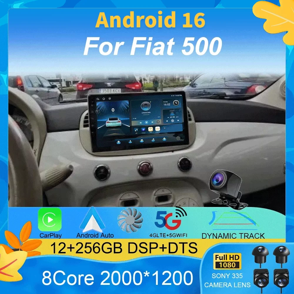 Android 16 Car Radio For Fiat 500 With GPS Navigation Steering Wheel Control Multimedia Carplay& Auto BT WIFI Stereo 360 Camera
Android 16 Car Radio For Fiat 500 With GPS Navigation Steering Wheel Control Multimedia Carplay& Auto BT WIFI Stereo 360 Camera