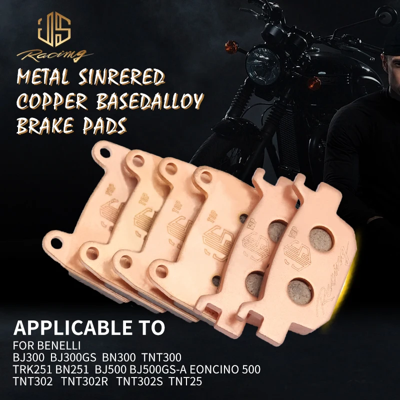 JSRAOIMG GG Spare Parts Sintered Front Rear Brake Pads For Benelli BJ300 BJ300GS BN300 TNT300 TRK251 BJ500 TNT302 R S TNT25
JSRAOIMG GG Spare Parts Sintered Front Rear Brake Pads For Benelli BJ300 BJ300GS BN300 TNT300 TRK251 BJ500 TNT302 R S TNT25