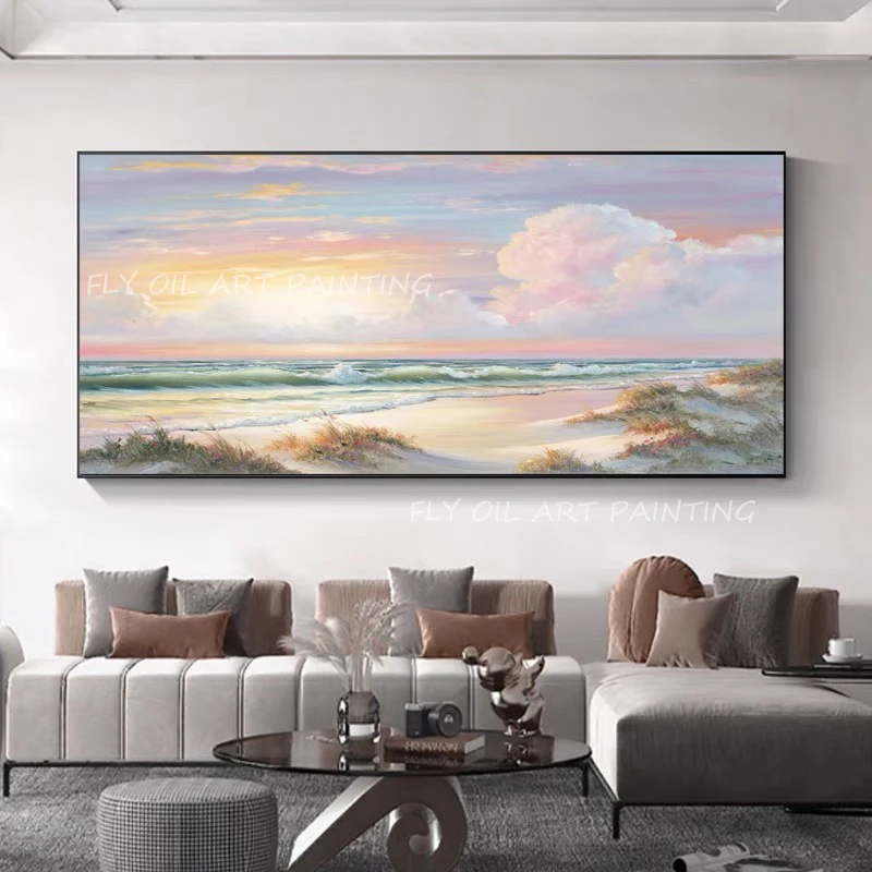 100% Hand Painted colorful simple pure sky ocean seaside landscape thick modern texture large size high quality oil painting
100% Hand Painted colorful simple pure sky ocean seaside landscape thick modern texture large size high quality oil painting