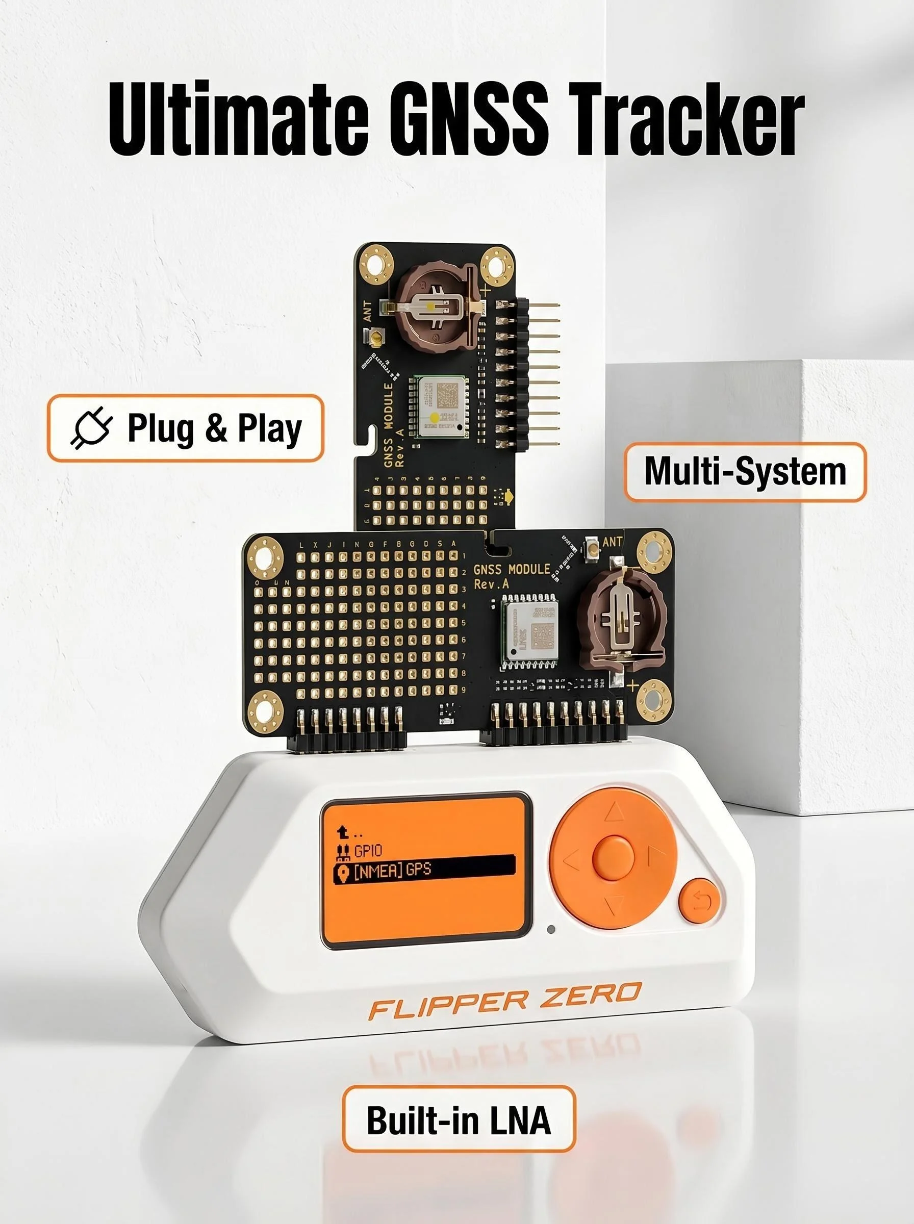 GNSS Module for Flipper Zero GPS BDS GLONASS QZSS Receiver Plug & Play with Active Antenna LNA High Precision Positioning
GNSS Module for Flipper Zero GPS BDS GLONASS QZSS Receiver Plug & Play with Active Antenna LNA High Precision Positioning