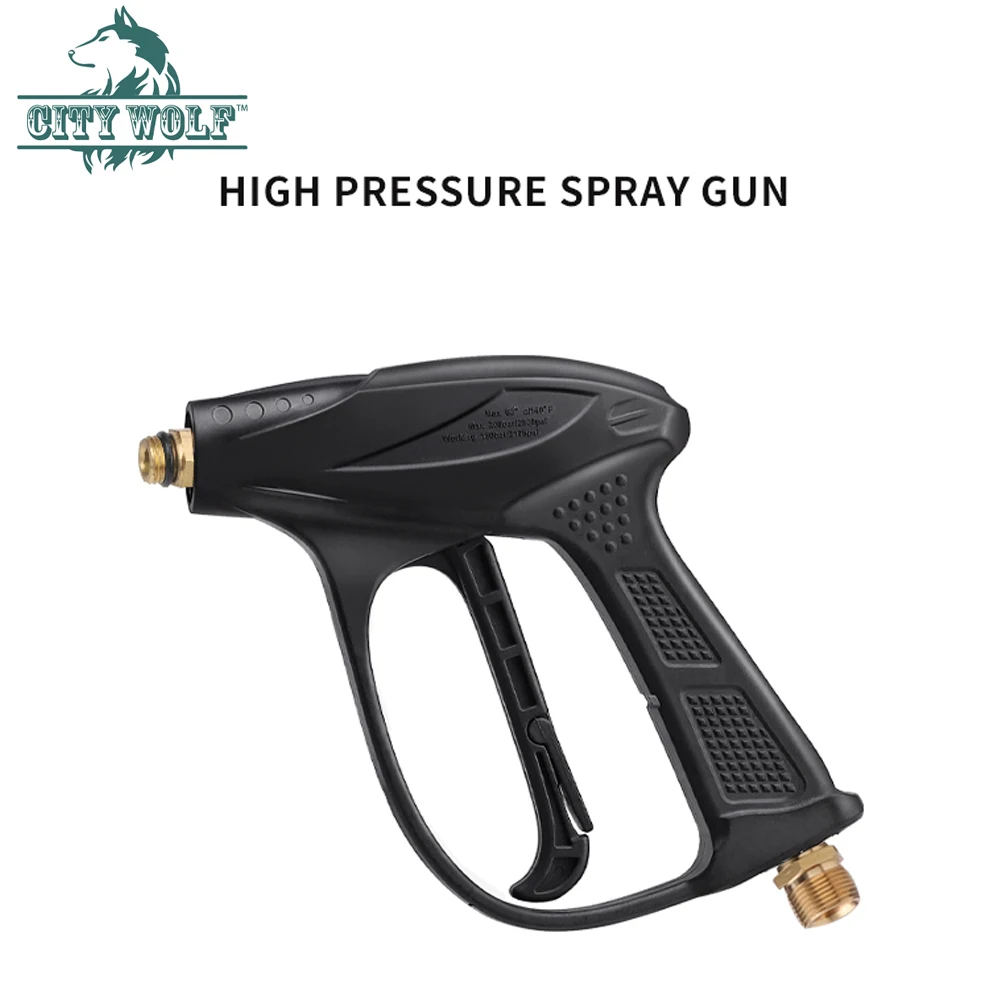 150bar High Pressure Washer Water Gun M22 For Karcher Pressure Washer Gun With 1/4 Quick Connector Multi-angle Nozzle Accessory
150bar High Pressure Washer Water Gun M22 For Karcher Pressure Washer Gun With 1/4 Quick Connector Multi-angle Nozzle Accessory