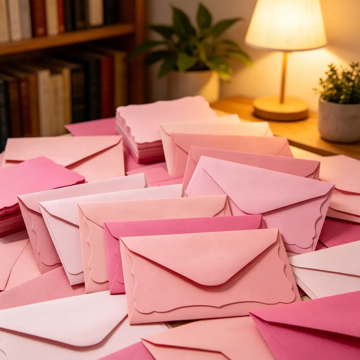 80Pcs Pink Wave-Edge Envelopes Set – 40 Envelopes + 40 Cards, 3.94 x 2.76 Inch Small Gift Envelopes for Wedding Invitations, ZSY
80Pcs Pink Wave-Edge Envelopes Set – 40 Envelopes + 40 Cards, 3.94 x 2.76 Inch Small Gift Envelopes for Wedding Invitations, ZSY