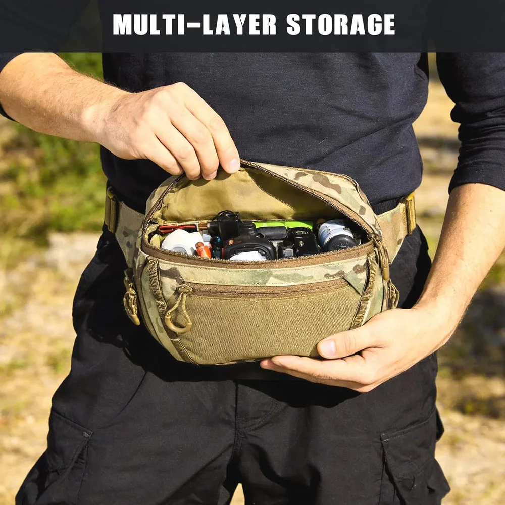 Tactical CCW Fanny Bag, Concealed Carry Fanny Pack with Adjustable Waist Belt Tactical Waist Bag with Universal Pistol Holster
Tactical CCW Fanny Bag, Concealed Carry Fanny Pack with Adjustable Waist Belt Tactical Waist Bag with Universal Pistol Holster