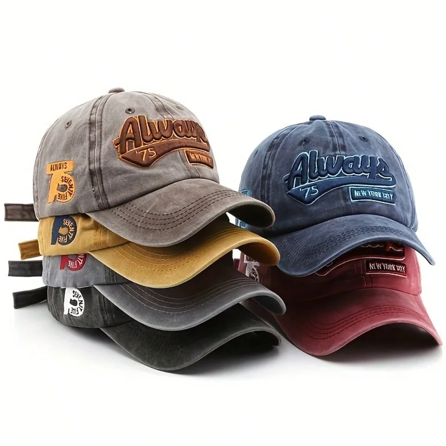 Retro 'Always NYC' Embroidered Washed Cotton Baseball Cap Adjustable Snapback Hat Unisex Casual Streetwear Sun Protection
Retro 'Always NYC' Embroidered Washed Cotton Baseball Cap Adjustable Snapback Hat Unisex Casual Streetwear Sun Protection