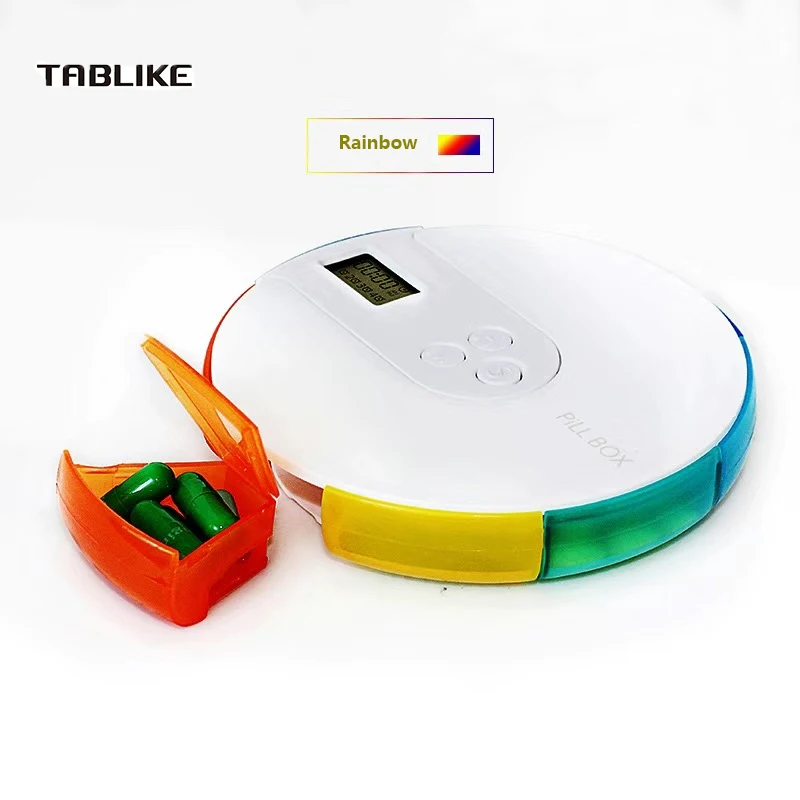 7 Days Rainbow Pill Box Organizer Plastic Storage Container for Vitamins Portable Medicine Pill's Case Weekly Pillbox
7 Days Rainbow Pill Box Organizer Plastic Storage Container for Vitamins Portable Medicine Pill's Case Weekly Pillbox