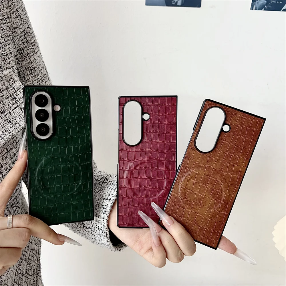 Luxury Fashion Pattern Leather Magnetic Phone case For Samsung Galaxy Z Fold6 5 z fold5 6 7 ZFold7 6 Cover Cute Protection Cases
Luxury Fashion Pattern Leather Magnetic Phone case For Samsung Galaxy Z Fold6 5 z fold5 6 7 ZFold7 6 Cover Cute Protection Cases