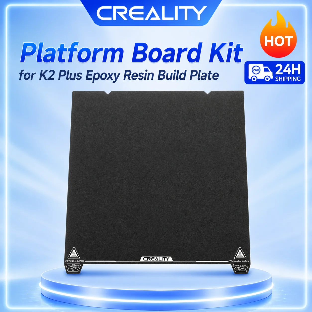 Creality K2 Plus Epoxy Resin Build Plate Excellent Adhesion High Flatness 370 x 370mm Wear Resistance 3D Printer Accessories
Creality K2 Plus Epoxy Resin Build Plate Excellent Adhesion High Flatness 370 x 370mm Wear Resistance 3D Printer Accessories