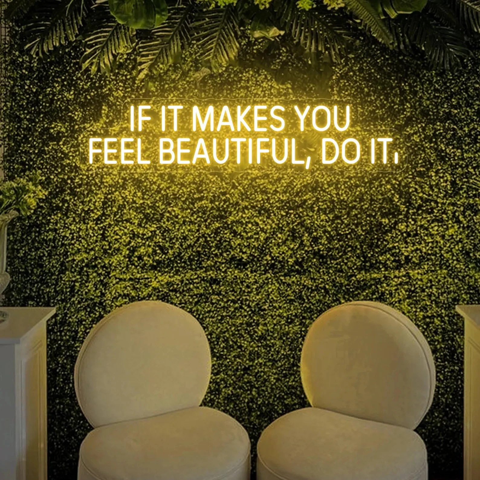 Neon Sign If It Make You Feel Beautiful Do It, Beauty Room Neon Decor, Spa Salon Studio Led Neon Light Decor, Hair Salon Sign
Neon Sign If It Make You Feel Beautiful Do It, Beauty Room Neon Decor, Spa Salon Studio Led Neon Light Decor, Hair Salon Sign