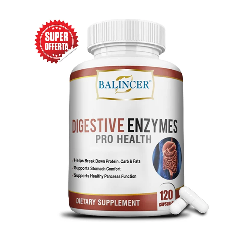 Digestive Enzyme Supplement Capsules, Natural Gut Health Nutritional Support, Aids Digestion & Nutrient Absorption for Adults
Digestive Enzyme Supplement Capsules, Natural Gut Health Nutritional Support, Aids Digestion & Nutrient Absorption for Adults