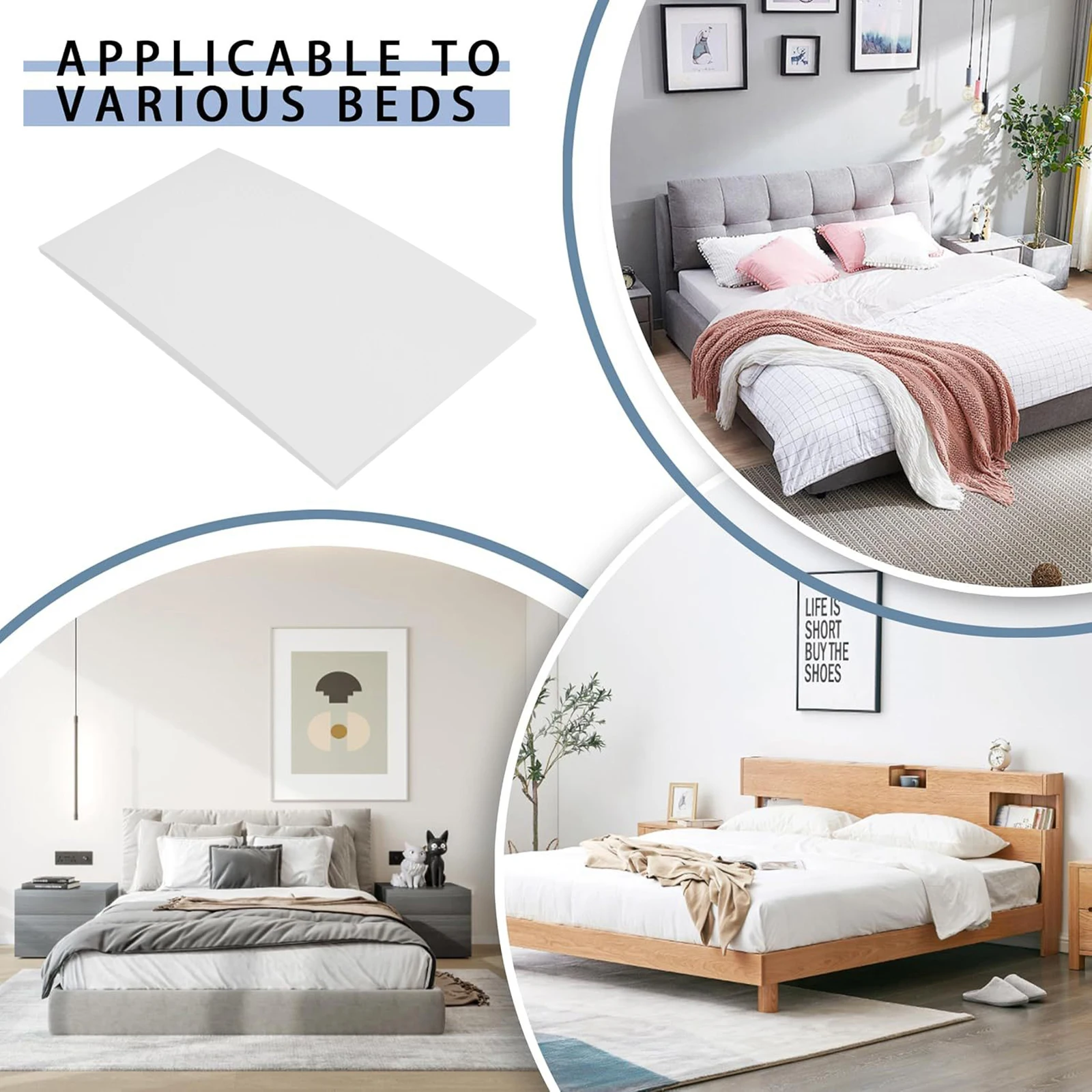 Sagging Mattress Support High Density Bed Board Under Mattress Support Fix Sinking Bed Stability for Home Bedroom Sofa Hotel
Sagging Mattress Support High Density Bed Board Under Mattress Support Fix Sinking Bed Stability for Home Bedroom Sofa Hotel
