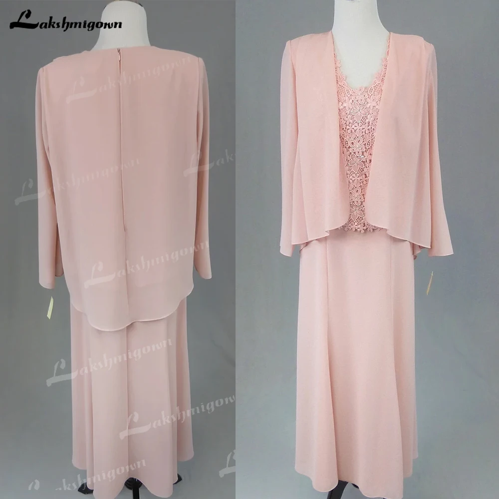 Classic Mother Of Bride Groom Dresses For Weddings With Jacket Lace Chiffon Ankle-Length Elegant Dresses For WomenCustom Made
Classic Mother Of Bride Groom Dresses For Weddings With Jacket Lace Chiffon Ankle-Length Elegant Dresses For WomenCustom Made