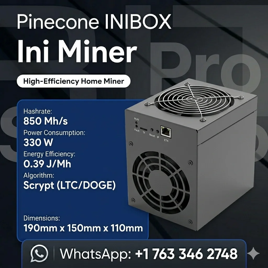 SP | PINECONE INIBOX INI MINER (850Mh/s) | HIGH-VELOCITY ROI | NO RETAIL DELAYS | SP GLOBAL CLEARANCE
SP | PINECONE INIBOX INI MINER (850Mh/s) | HIGH-VELOCITY ROI | NO RETAIL DELAYS | SP GLOBAL CLEARANCE