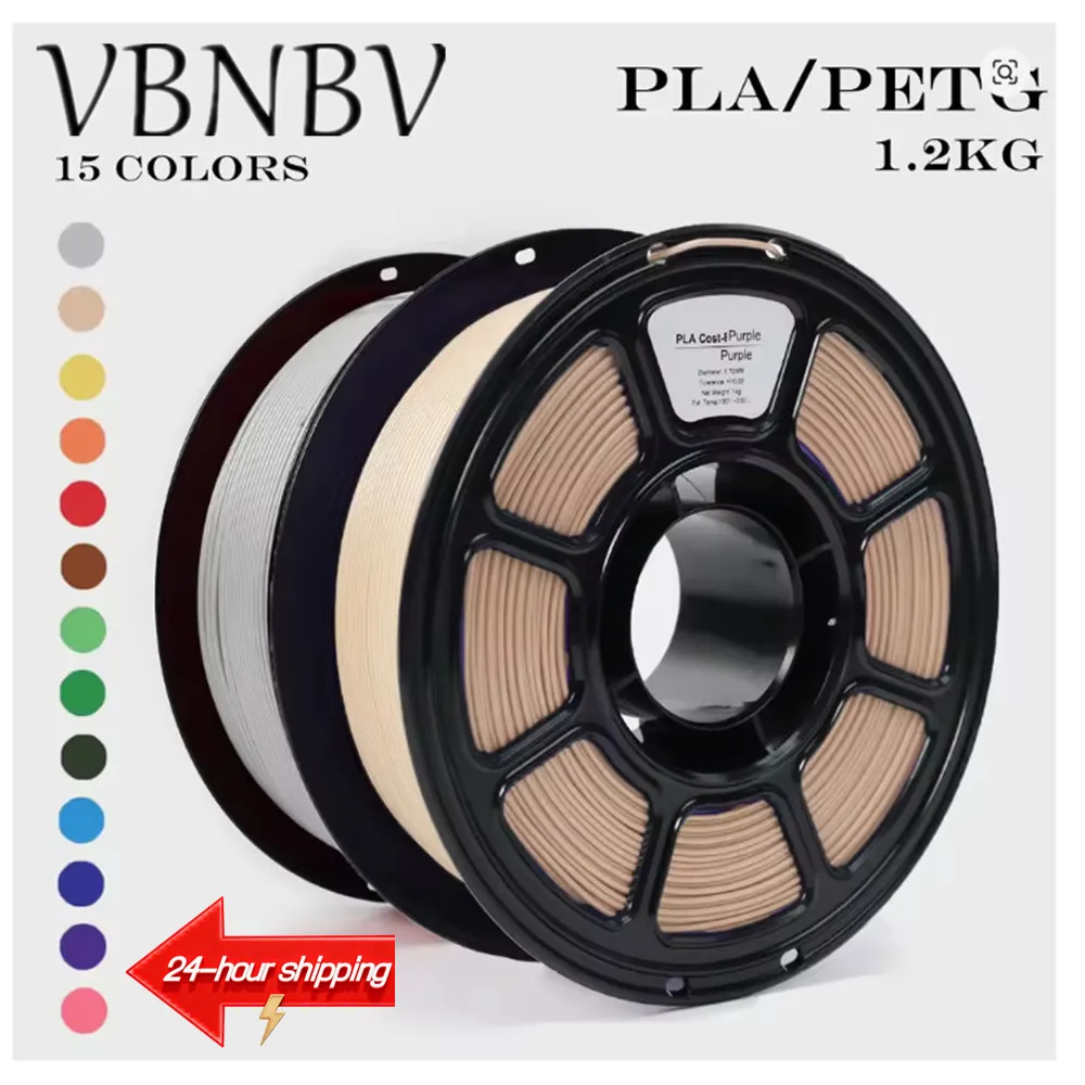 VBNBV 3D PETG Filament 1.75mm +/-0.02mm 1100g PLA Printer Filament Neatly Wound 3D Printing Material For Bambu FDM 3D Printer
VBNBV 3D PETG Filament 1.75mm +/-0.02mm 1100g PLA Printer Filament Neatly Wound 3D Printing Material For Bambu FDM 3D Printer
