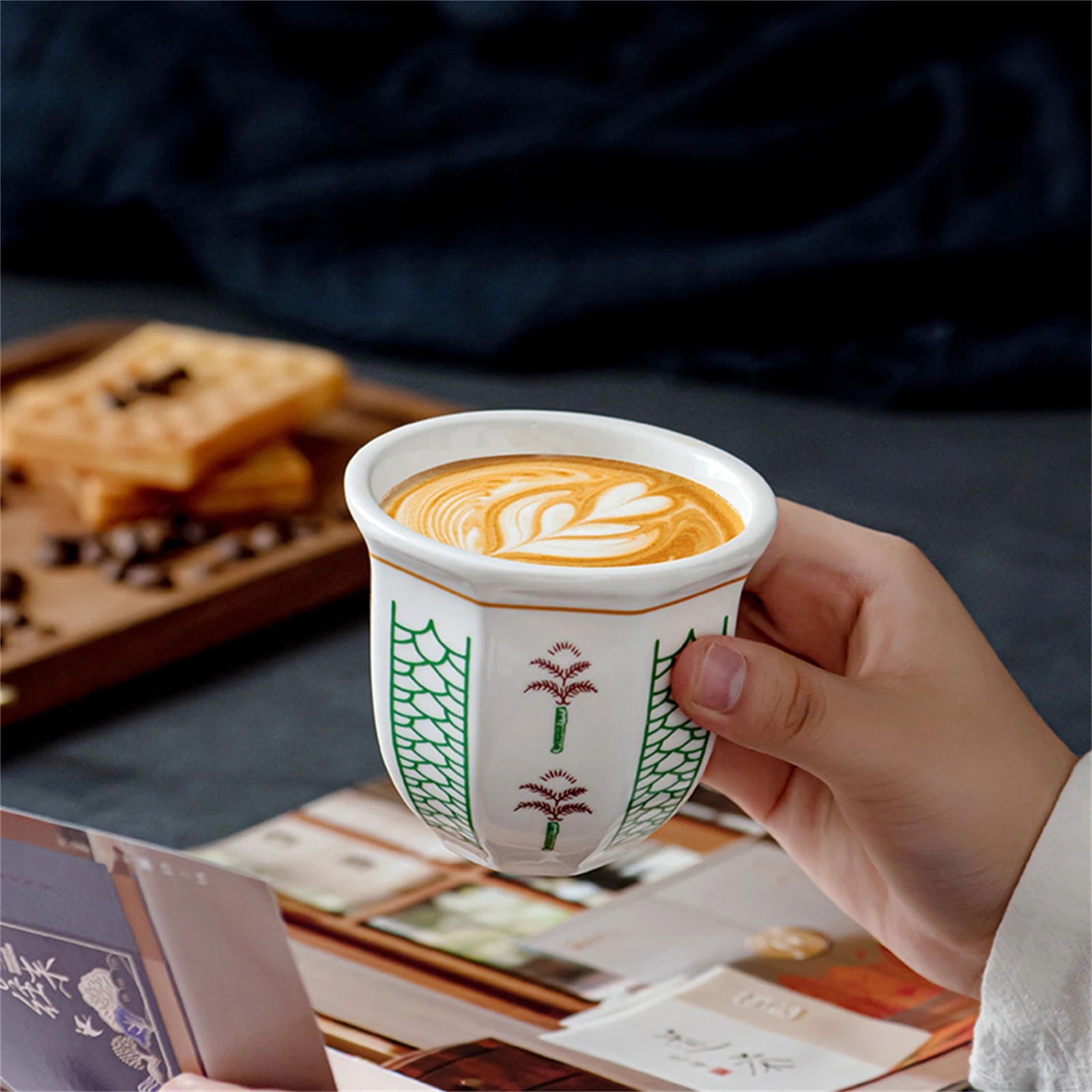 Ceramic Coffee Cup Floral Geometric Design Green Red White 6.1oz 8.5oz Heat Resistant Tea Latte Mugs Gift for Friends
Ceramic Coffee Cup Floral Geometric Design Green Red White 6.1oz 8.5oz Heat Resistant Tea Latte Mugs Gift for Friends
