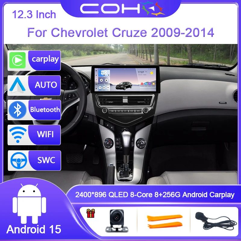12.3 INCH For Chevrolet Cruze 2009-2014 Android 15 Car Radio 2400*896 8G+256G Multimedia Video Player GPS Navigation Stereo 4G
12.3 INCH For Chevrolet Cruze 2009-2014 Android 15 Car Radio 2400*896 8G+256G Multimedia Video Player GPS Navigation Stereo 4G