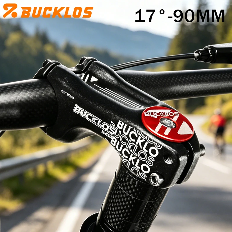BUCKLOS 90MM Bike Stem -17 Degree MTB Power Aluminum Alloy Bicycle Handlebar Stem Road Mountain Bike Table Bicycle Part
BUCKLOS 90MM Bike Stem -17 Degree MTB Power Aluminum Alloy Bicycle Handlebar Stem Road Mountain Bike Table Bicycle Part
