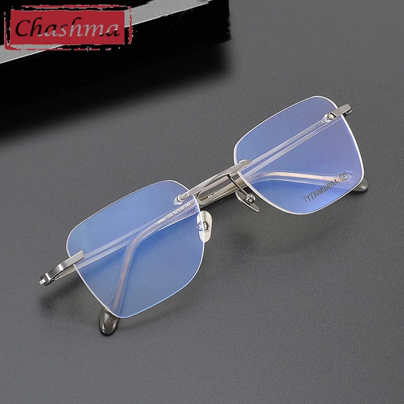 Chashma элегантные модные мужские очки в оправе без оправы, очки по рецепту, очки из чистого титана, женские оптические линзы, очки
Chashma элегантные модные мужские очки в оправе без оправы, очки по рецепту, очки из чистого титана, женские оптические линзы, очки