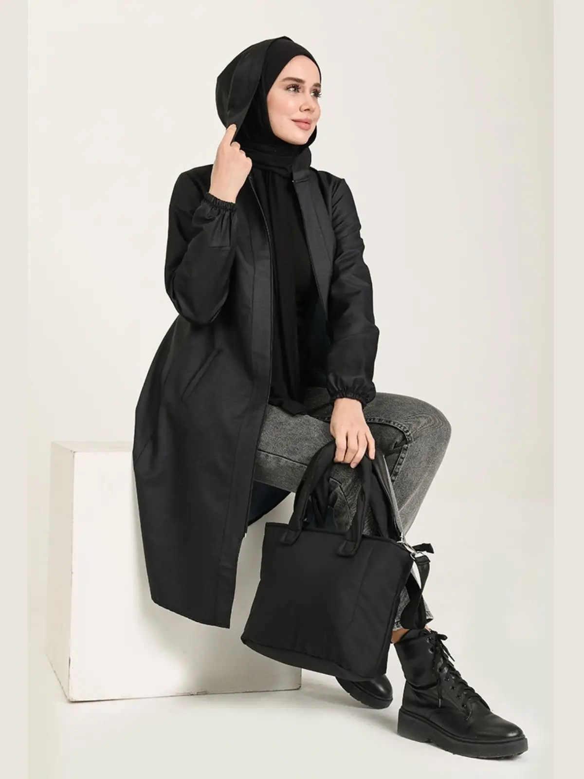Hooded Zippered Jeans Cap Tunic Islamic Clothing Blouse Muslim Dresses For Women Autumn Winter Outerwear
Hooded Zippered Jeans Cap Tunic Islamic Clothing Blouse Muslim Dresses For Women Autumn Winter Outerwear
