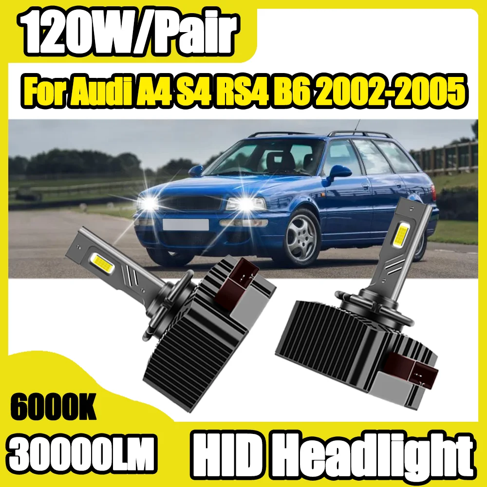 2 шт. светодиодные фары 30000 лм D1S HID Xenon, лампы 6000K Canbus 120W, передние фары 12В 24В для Audi A4 S4 RS4 B6 2002-2005
2 шт. светодиодные фары 30000 лм D1S HID Xenon, лампы 6000K Canbus 120W, передние фары 12В 24В для Audi A4 S4 RS4 B6 2002-2005