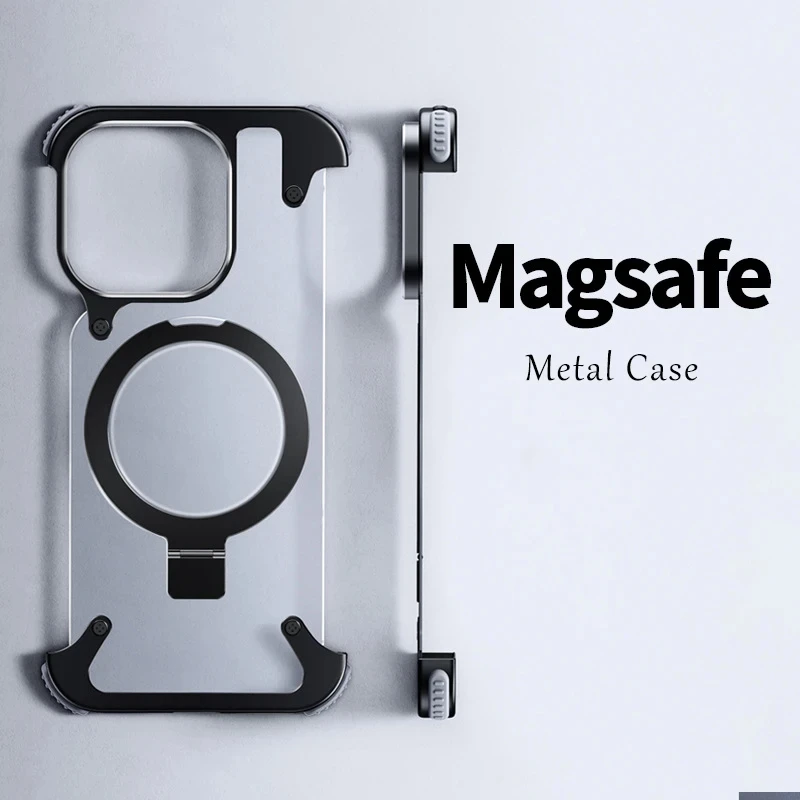 Luxury Metal Rimless Phone Case For iPhone 14 15 Pro Max Detachable Hollow Heat Dissipation Shell Aluminium Alloy Antidrop Cover
Luxury Metal Rimless Phone Case For iPhone 14 15 Pro Max Detachable Hollow Heat Dissipation Shell Aluminium Alloy Antidrop Cover