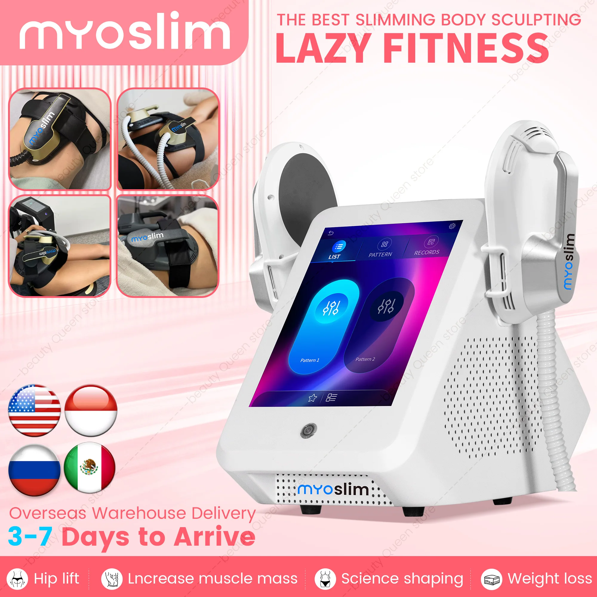 MYoslim 6500W 15Tsl EMS Slimming & Contouring Machine Fat Removal Muscle Stimulation Body Sculpt Device
MYoslim 6500W 15Tsl EMS Slimming & Contouring Machine Fat Removal Muscle Stimulation Body Sculpt Device