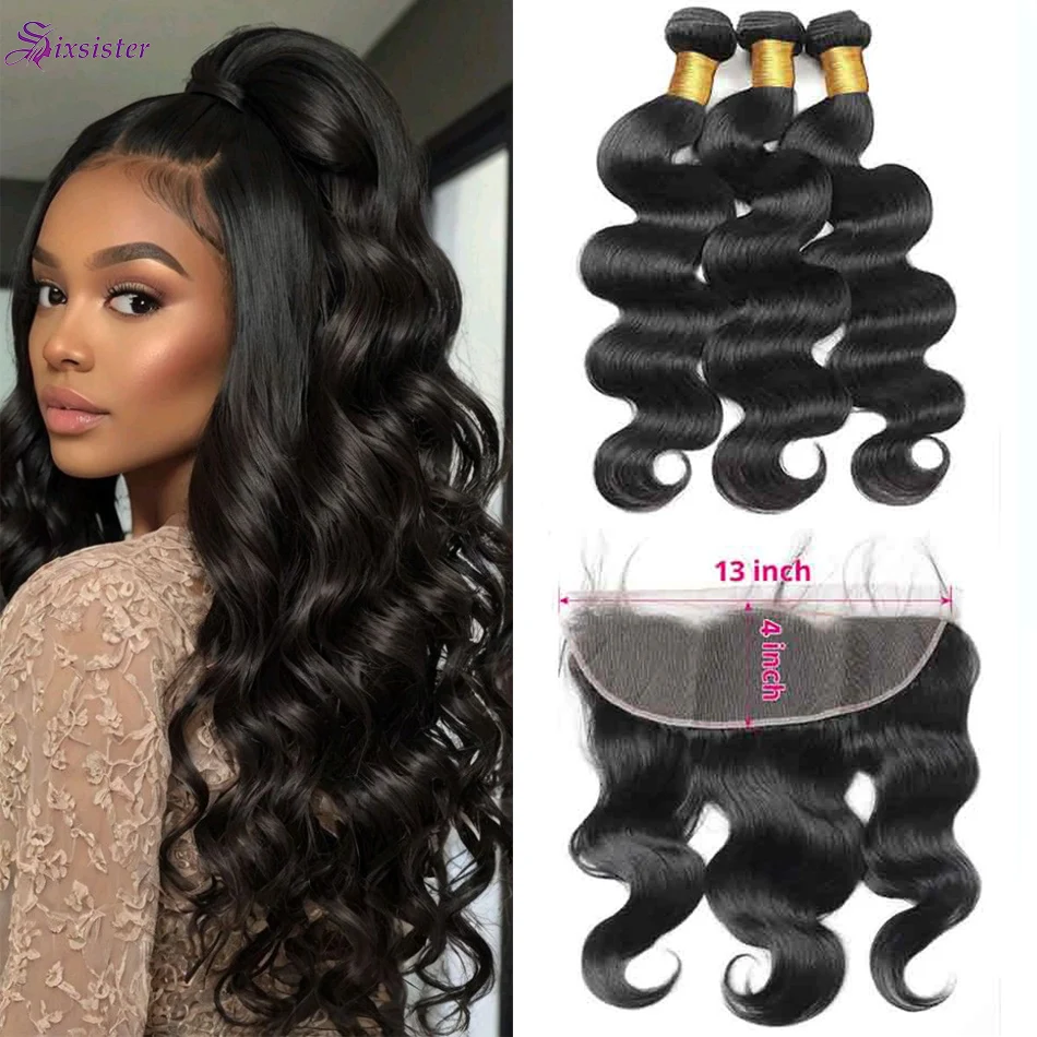 Набор из 3 пучков бразильских натуральных волос Body Wave с фронтальным кружевом 13x4, свободная часть, 100% натуральные волосы
Набор из 3 пучков бразильских натуральных волос Body Wave с фронтальным кружевом 13x4, свободная часть, 100% натуральные волосы