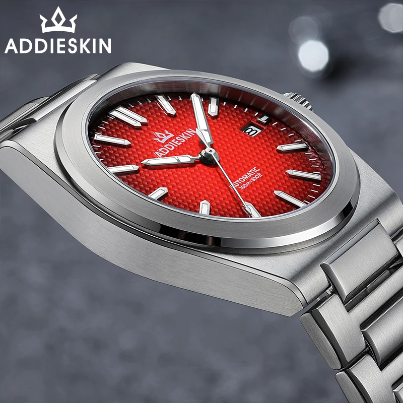 ADDIESKIN K004 Waffle Dial Automatic Mechanical Watch Men Luxury Sapphire Crystal Luminous Waterproof Stainless Steel Business
ADDIESKIN K004 Waffle Dial Automatic Mechanical Watch Men Luxury Sapphire Crystal Luminous Waterproof Stainless Steel Business