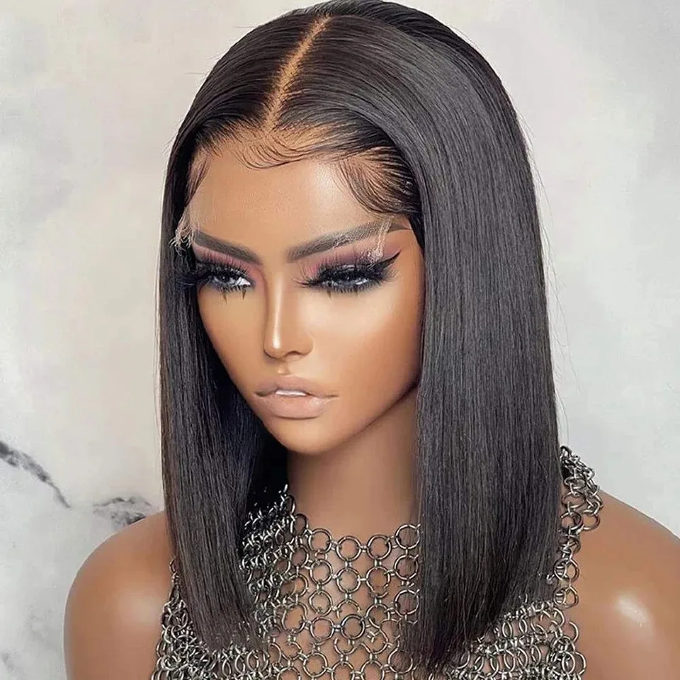 Bob Wigs Human Hair 13X6 HD Lace Front Wig 200 Density Short Straight 13x5 Transparent Lace Pre Plucked With Baby Hair For Women
Bob Wigs Human Hair 13X6 HD Lace Front Wig 200 Density Short Straight 13x5 Transparent Lace Pre Plucked With Baby Hair For Women