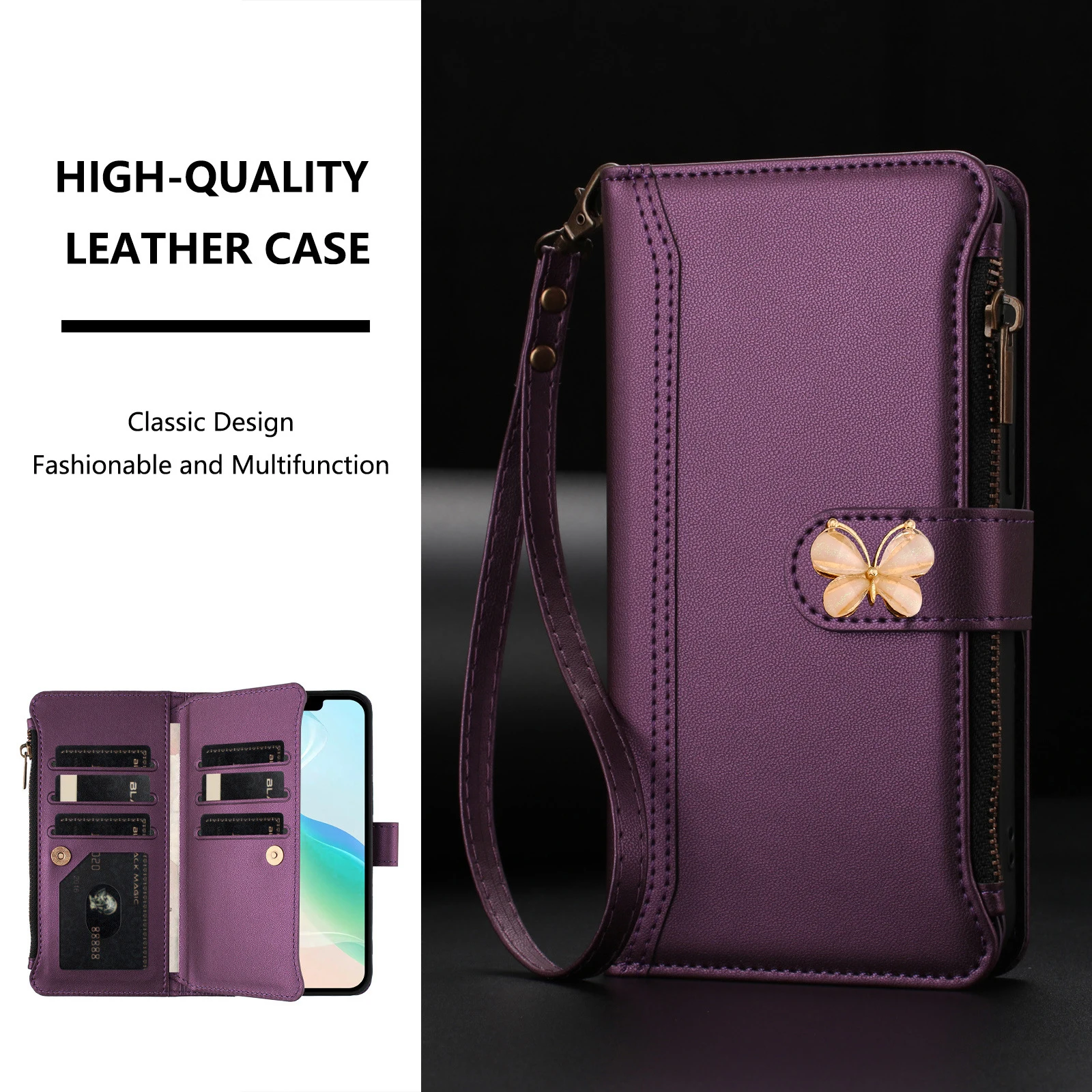 Butterfly Buckle Crossbody Leather 9 Slots Wallet Case For Huawei Nova Y90 Y70 Plus 13 Pro 12i 12 Lite 11 9 SE Wrist Flip Cover
Butterfly Buckle Crossbody Leather 9 Slots Wallet Case For Huawei Nova Y90 Y70 Plus 13 Pro 12i 12 Lite 11 9 SE Wrist Flip Cover