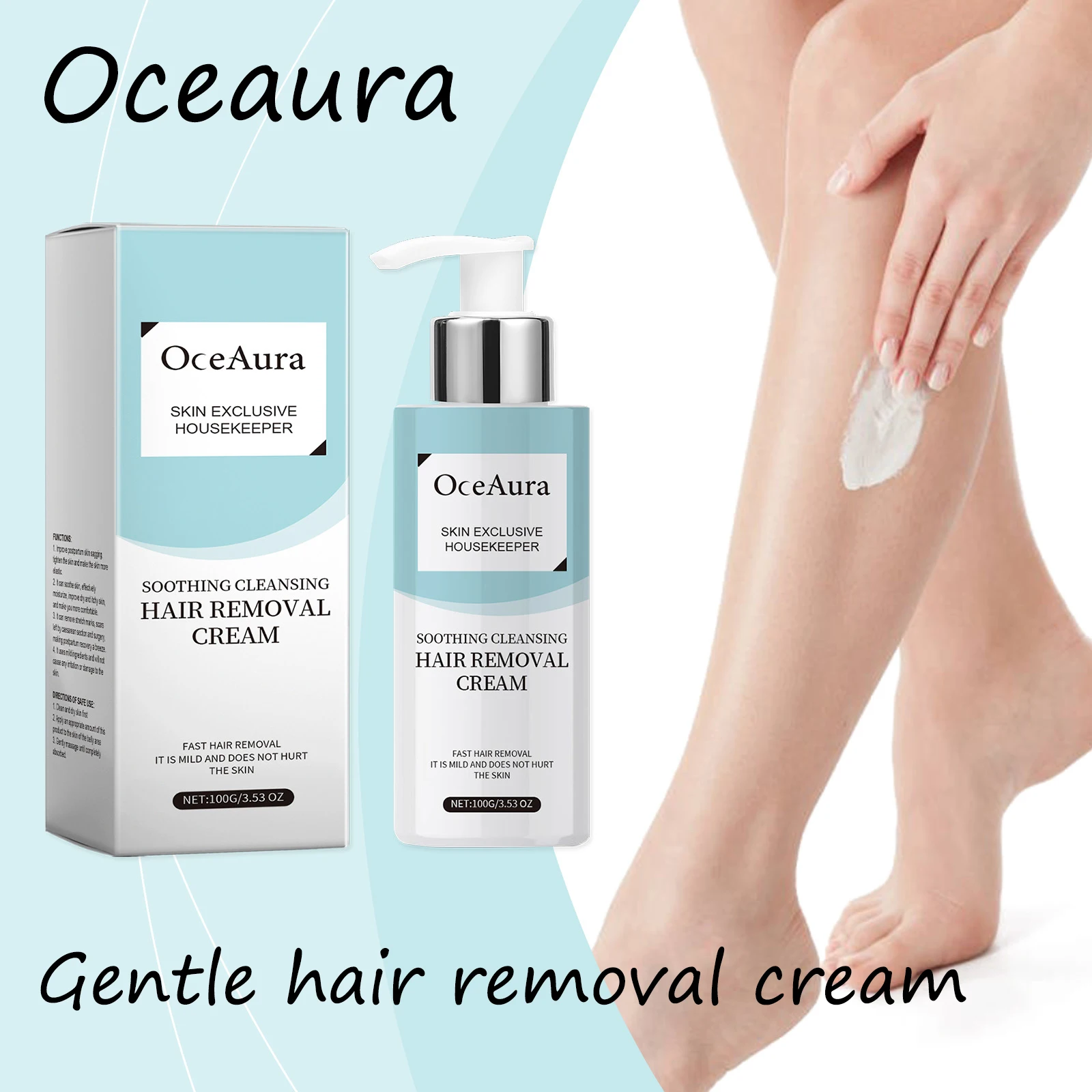 Oceaura Gentle Hair Removal Cream for Underarm Leg Arm Whole Body Hair Remove Soothing Pore Shrink Smoothing Hair Removal Cream
Oceaura Gentle Hair Removal Cream for Underarm Leg Arm Whole Body Hair Remove Soothing Pore Shrink Smoothing Hair Removal Cream