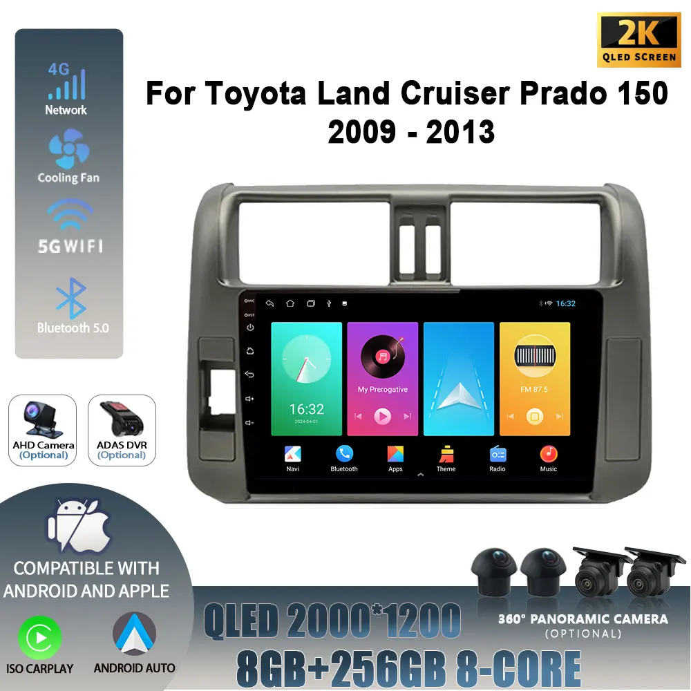 Android 14 For Toyota Land Cruiser Prado 150 2009-2013 Car Radio Multimedia Navigation Player Wireless Carplay 4G GPS Screen
Android 14 For Toyota Land Cruiser Prado 150 2009-2013 Car Radio Multimedia Navigation Player Wireless Carplay 4G GPS Screen