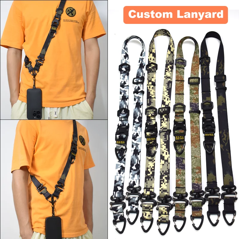 Custom Lanyard, Bulk Tactical Polyester Crossbody Lanyard with Custom Logo, Adjustable Strap for Outdoor Sports
Custom Lanyard, Bulk Tactical Polyester Crossbody Lanyard with Custom Logo, Adjustable Strap for Outdoor Sports