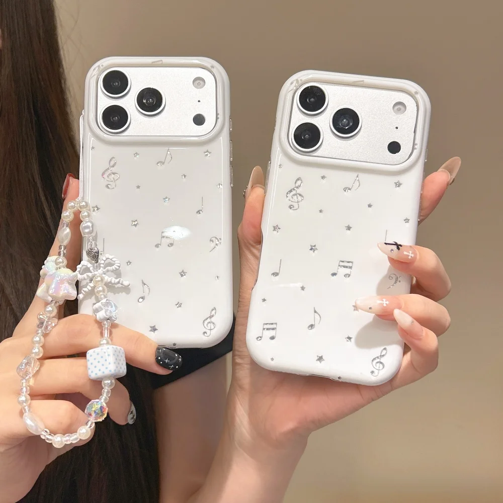 Korea Ins Aesthetic White Phone Case Music Note Star Print for iPhone 17 Pro Max 16 Max 15 16 17 Pro Shockproof Case with Charm
Korea Ins Aesthetic White Phone Case Music Note Star Print for iPhone 17 Pro Max 16 Max 15 16 17 Pro Shockproof Case with Charm