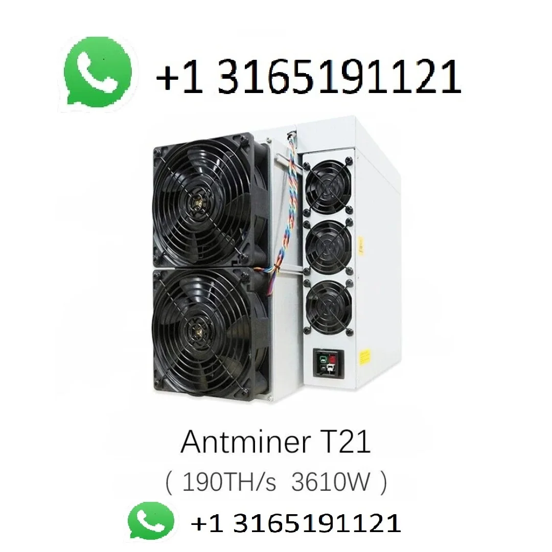 S. BEST PRICE BUY 5 GET 3 FREE New Antminer T21 190T 3610W Algorithm SHA-256 Bitmain mining BTC Bitcoin Miner
S. BEST PRICE BUY 5 GET 3 FREE New Antminer T21 190T 3610W Algorithm SHA-256 Bitmain mining BTC Bitcoin Miner