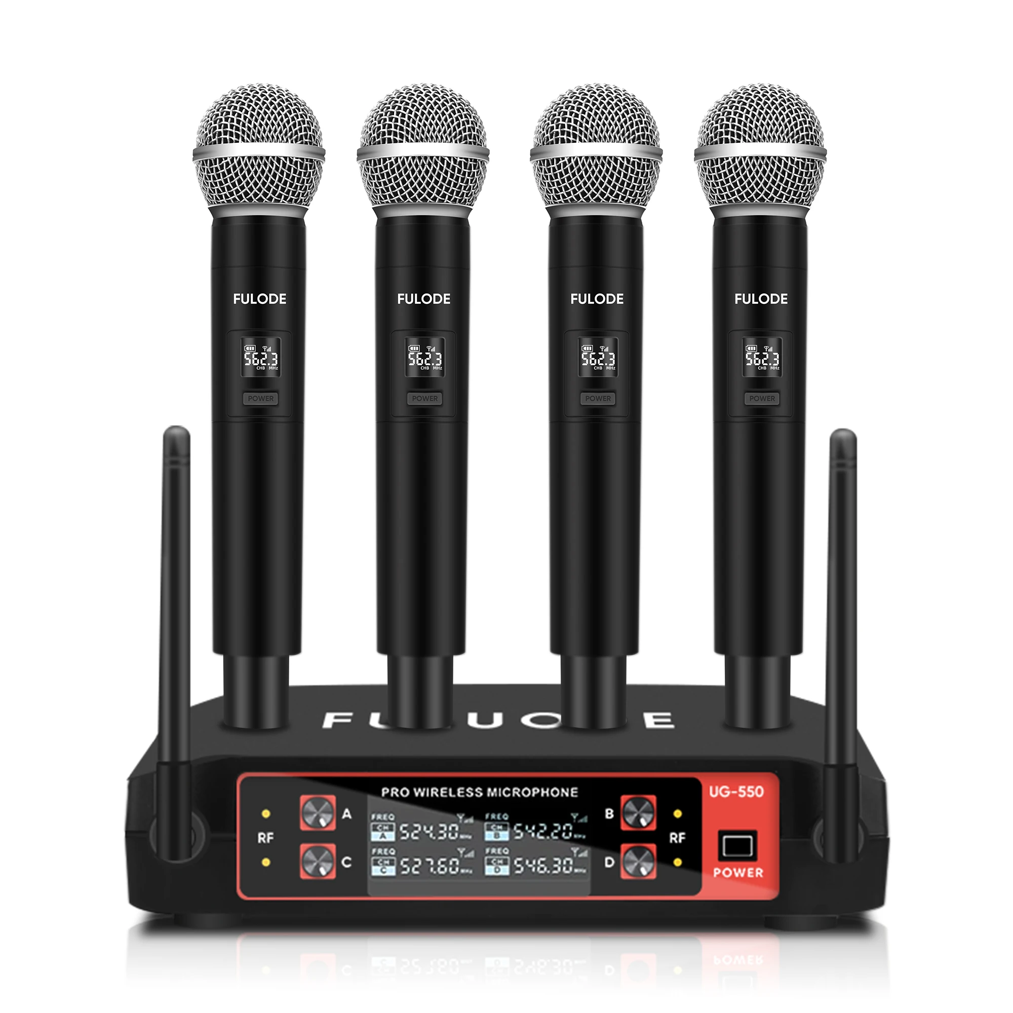 FULUODE UG-550 Wireless Microphone System with Handheld Mic for KTV Karaoke Church Wedding Conference Outdoor Activities
FULUODE UG-550 Wireless Microphone System with Handheld Mic for KTV Karaoke Church Wedding Conference Outdoor Activities