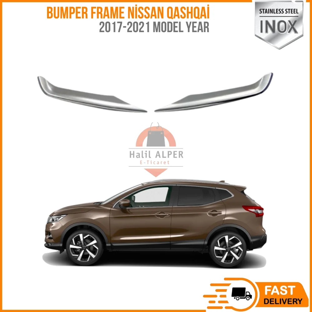 Рамка бампера для Nissan Qashqai, нержавеющая сталь, 2 шт., хромированные внешние аксессуары 2017-2018-2019-2020-2021
Рамка бампера для Nissan Qashqai, нержавеющая сталь, 2 шт., хромированные внешние аксессуары 2017-2018-2019-2020-2021