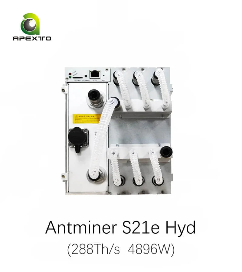 INSTANT SHIPPING Bitmain Antminer S21e Hydro 288Th/s 4896W Bitcoin Miner Hydro Cooling PSU 
INSTANT SHIPPING Bitmain Antminer S21e Hydro 288Th/s 4896W Bitcoin Miner Hydro Cooling PSU