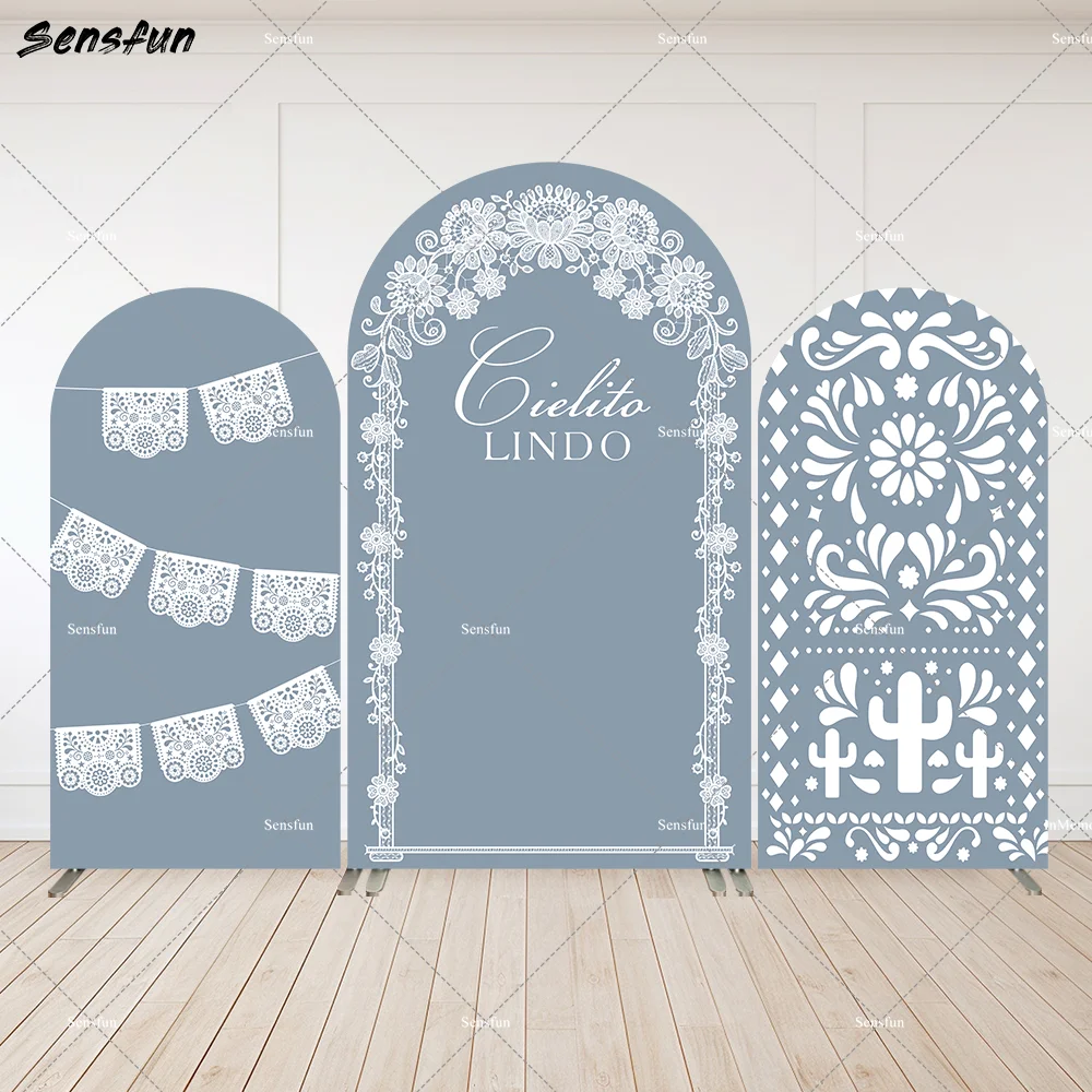 Cielito Lindo Arch Backdrop Dusty Blue Mexican Fiesta Baptism Baby Shower 2-Sided Arch Fabric Cover for Wedding Party Decor
Cielito Lindo Arch Backdrop Dusty Blue Mexican Fiesta Baptism Baby Shower 2-Sided Arch Fabric Cover for Wedding Party Decor
