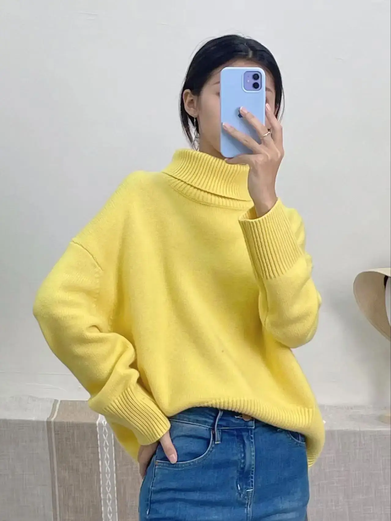 Autumn-winter luxurious high-neck wool cashmere sweater
Autumn-winter luxurious high-neck wool cashmere sweater